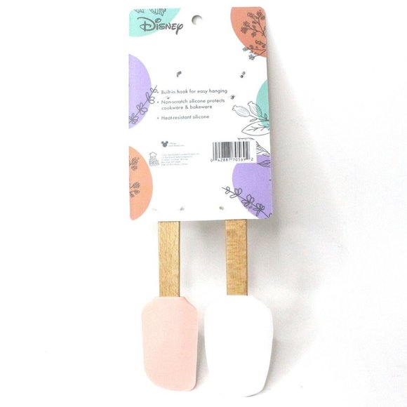 Disney Mickey Mouse Silicone Spatula And Spoon Set New 2 Pack - Picture 2 of 2